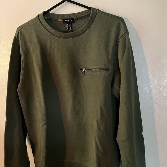 Dark green crewneck sweatshirt. - Picture 2 of 7